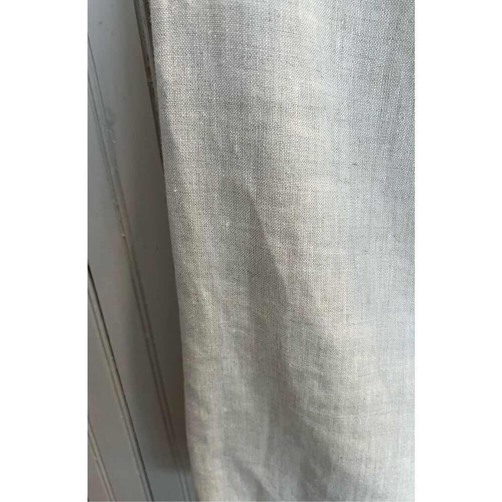 Brooks Brothers Neutral Linen Maxi Skirt with Center Slit - Picture 5 of 5